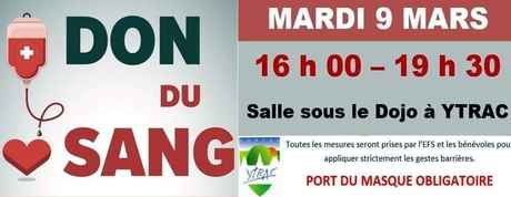 don du sang ytrac 9 mars2021