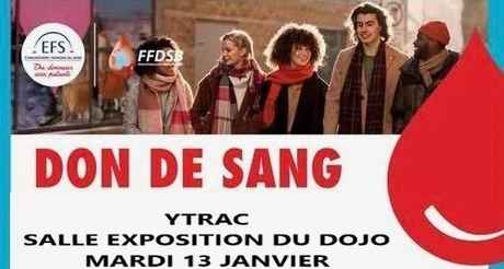 don de sang 13 janvier 2026 - actu