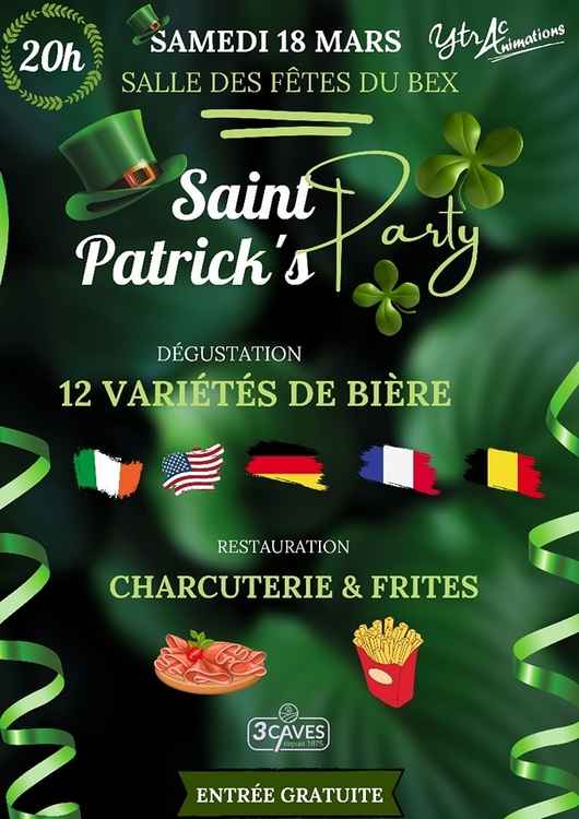 bal saint patrick 18 mars