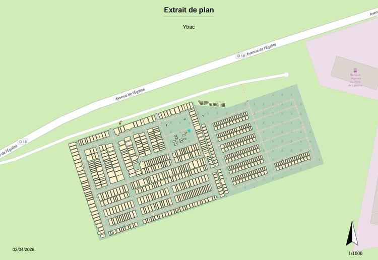 Plan cimetière Ytrac