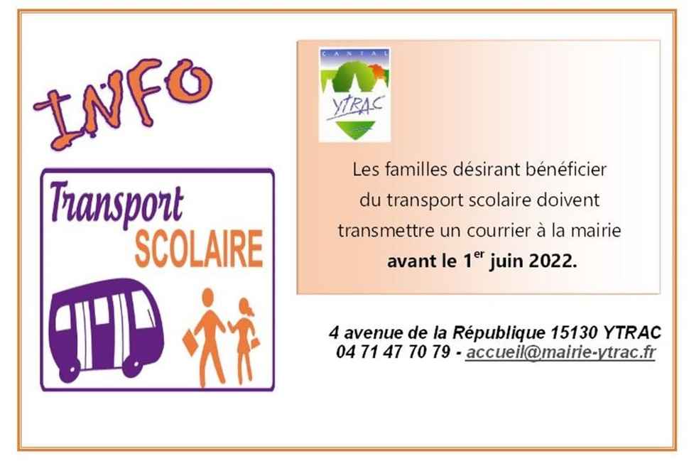 transport scolaire ytrac