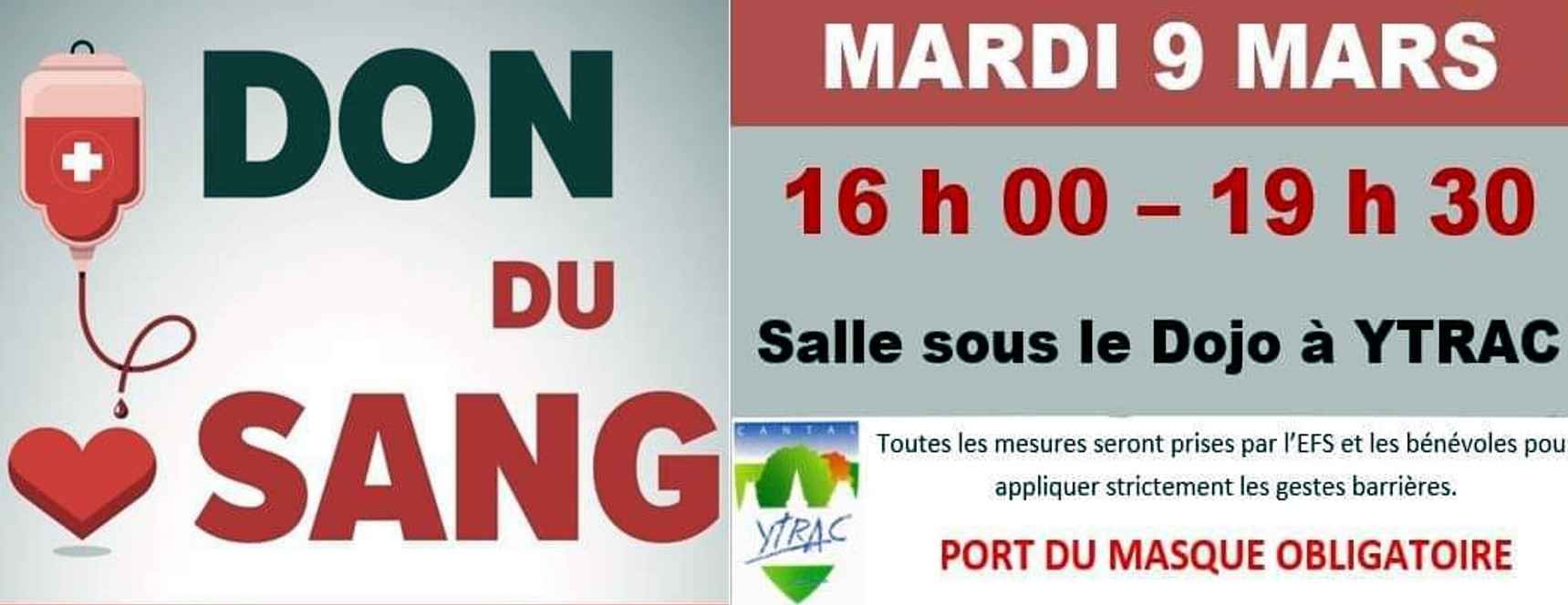 don du sang ytrac 9 mars2021