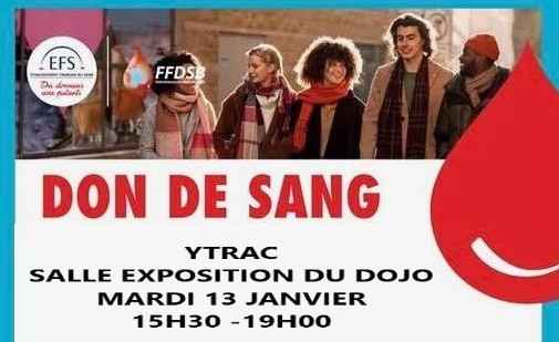 don de sang 13 janvier 2026 - actu